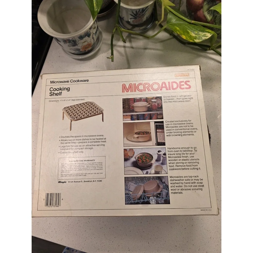 Vintage SUPERSEAL Microwave Cooking Shelf Cookware